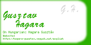 gusztav hagara business card